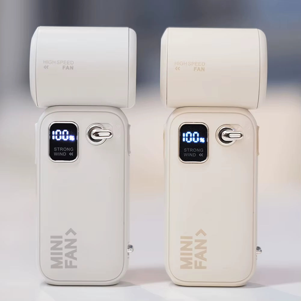 Handheld Turbo Fan 100 Speeds 3600Mah Portable Turbo Fan LED Display Electric Cooling Fan Mini Personal Fan for Home Office